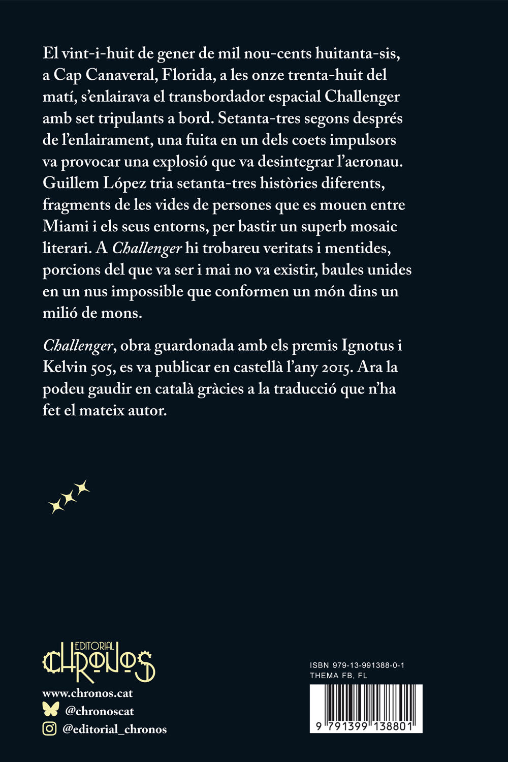 Contra de Challenger amb sinopsi